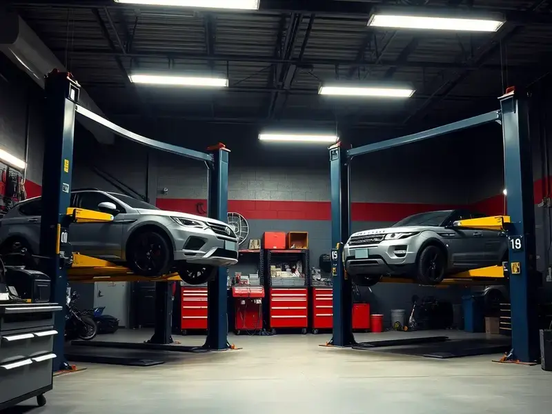 Service bay at Beard's Auto Repair